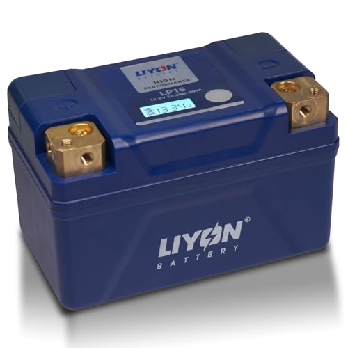LIYON BLP16 Lightweight Lithium 12V 6Ah Powersports Starter Battery with