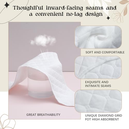 Boyiee 16 Pcs Cotton Bra Liners 3 Layer Reusable Boob Towel Under Breast Sweat Absorber Pads for Woman3