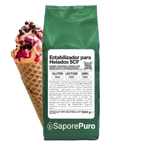 Saporepuro NEUTRO ESTABILIZANTE para helados y sorbetes 500 gr con harina de tara y guar