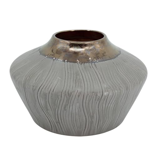 Maykoosh Contemporary Chic Short Two-Tone Ceramic Vase, 11 Dia x