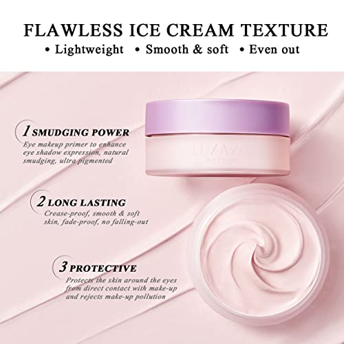 Luxaza Eyeshadow Primer,Eye Primer＆Eyeliner Primer,Cream Matte Eye Shadow Primer On Base.makeup Looks - Lasts All Day-0.35 Oz #TOP3