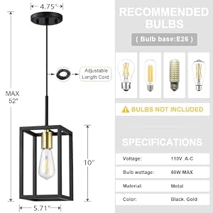 3 Pack 1 Light Hanging Rustic Farmhouse 57 Metal Lantern Cage Pendant Ceiling Light FixtureBlack Brushed Bronze Finish for Kitchen Island Cafe Bar Over Sink