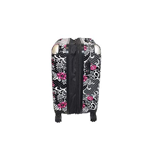 Hardside Carry-On Expandable Luggage with Spinner Wheels, TSA Lock (Paisley and Butterfly)3