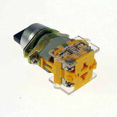 22mm mount round selector select switch 2 position Latching 1 NO 1 NC
