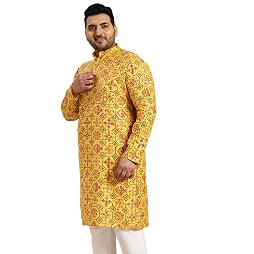 Kurta larga de algodón mehendi para bodas temáticas y celebraciones culturales masculinas 2