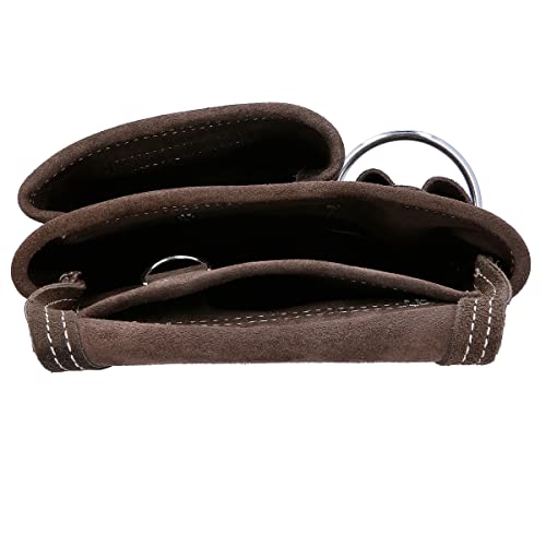 TOUGH MASTER Belt Tool Pouch, 3 Multi Pockets Suede Leather Nail Work Pouch, DIY Organiser for Builders, Carpenters, Gardeners, Electricians, Brown, 25 X 29cm, TM-318SP 6 TOUGH MASTER Belt Tool Pouch, 3 Multi Pockets Suede Leather Nail Work Pouch, DIY Organiser for Builders, Carpenters, Gardeners, Electricians, Brown, 25 X 29cm, TM-318SP - Image 6
