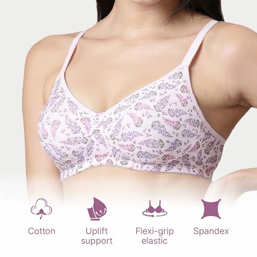 Image of Enamor Innovations Fabcool Encircled Side Support Shaper, Non Padded, Wirefree, High Coverage, Women's Cotton Everyday Bra - A042 (Available in Plus Sizes)