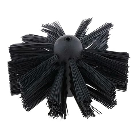 AIDNTBEO Chimney Brush,150mm Dryer Vent Cleaning Brush Chimney Lint Remover Bristle Head Nylon Cover