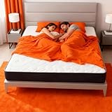 MENKËLL Materasso Memory foam Ortopedico - 160x190 x 20 cm - Anallergico Antiacaro - Alleviamento Punti di Pressione - Matrimoniale (Matrimoniale 190x160 cm)