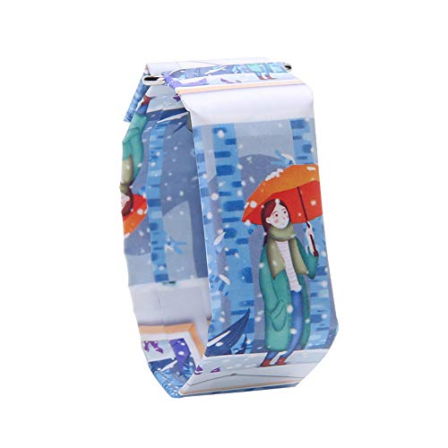 子供用腕時計 ペーパー ウォッチ デジタル腕時計 防水 スポーツ腕時計 キッズ腕時計 日付曜日表示 クリエイティブ クール 紙 腕時計 男の子 女の子 入学祝い プレゼント (colour3)