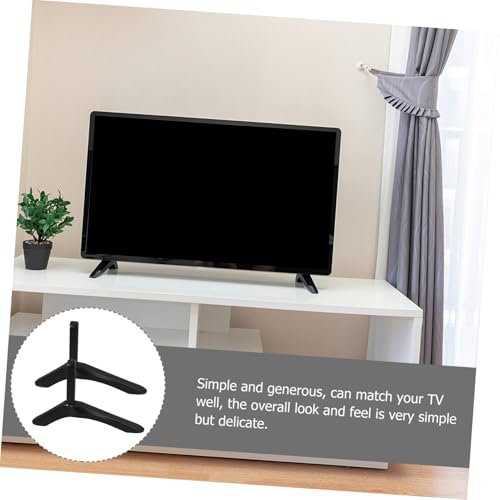 Support TV stable résolvant le problème de place sur les meubles de bureau étroits - 7