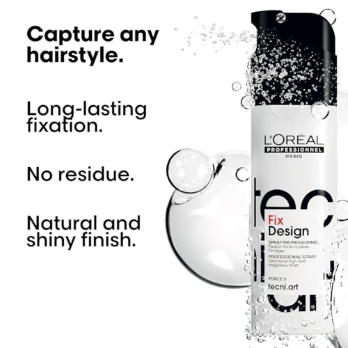 L'Oréal Professionnel Tecni.ART Fix Design Strong Hold Hair Spray, Natural Looking Shiny Finish, No Residue, 200ml - Image 3