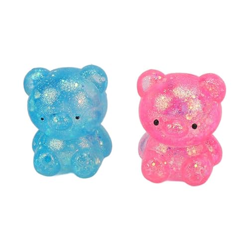 Wisoqu 5Pcs Bear Stress Ball Sensory Stress Squeezing Balls for Adults Kids, Soft TPR Calming Tool to Relieve Anxiety Vent Mood, Improve Focus Mixed Color Stretchy Squeeze Ball for Autism - Image 7