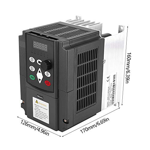 Inversor de frequência vetorial, conversor de frequência, 4KW 220VAC Monofásico a trifásico precisam
