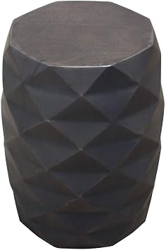 Diamond Sofa Solid Mango Wood Accent Table in Grey Finish FIGETGR