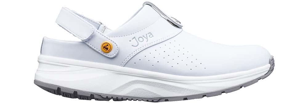 JOYA IQ SR M Black, Herrenclogs aus Leder, für die tägliche Arbeit im Garten, rutschfeste Arbeitsschuhe, Schwarz