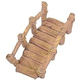 FUNOMOCYA Kleine Harzbrücke Gartendekoration Miniatur Brückendekor für Garten Balkon Sandtisch Strapazierfähiges Resin Ornament für Mikro Landschaft