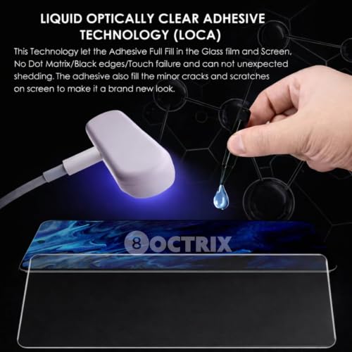 Image of Premium UV Tempered Glass Screen Protector for Oppo Reno 6 Pro | Transparent | Full Screen Coverage with UV Installation Kit (Pack of 1)