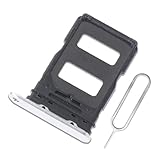 Eonpam Dual SIM Karte Rahmen für Xiaomi 14 Card Tray SIM Kartenhalter Slot Schlitten Halter + SIM Pin(Weiß)