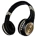 Morpheus 360 Bluetooth Headphones, Wireless Headphones Over Ear, Wireless Headset with Microphone, Black with Gold Accents, Comfortable Design HP5500G