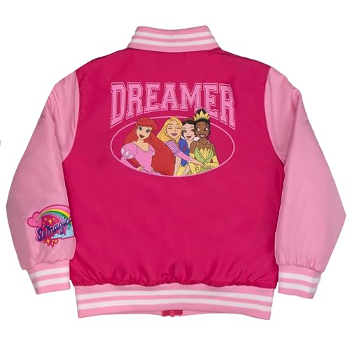 Disney Princesses Girls Bomber Jackets, Minnie Mouse, Lilo and Stitch, Little Mermaid and More Bomber Jackets for Girls2
