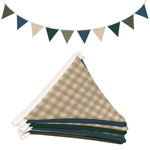 Lacama Boys Toddler Room Playroom Nursery Decor,Garland Triangle Banners Blue