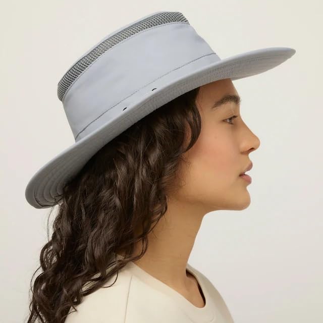 Image of Tilley Mens Womens LTM6 Broad Brim Extra Ventilation Sun Protection Airflo Bucket Sun Hat