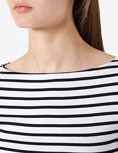 Image of Amazon Essentials Women's Slim-Fit 3 /4 Sleeve Boat Neck Tops Cotton Modal T-Shirt