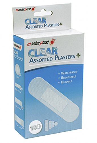 Masterplast 100 x Clear Assorted Plasters - 1st Aid by Masterplast