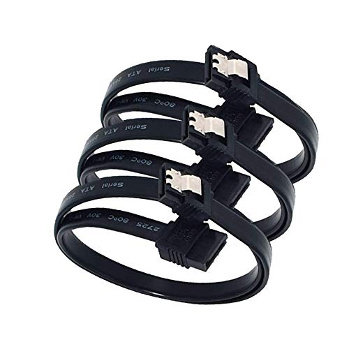 Elifeapply Sata Iii Cables Sata Iii 6.0 Gbps With Locking Latch 7Pin Female To Female Data Cable With Locking Latch Compatible For Sata Hdd, Ssd, Cd Driver, Cd Writer-18-Inch (3 Pack) #TOP1