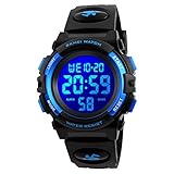 Kid Watch Sport LED Alarm Stopwatch Digital Child Quartz Wristwatch for Boy Girl U