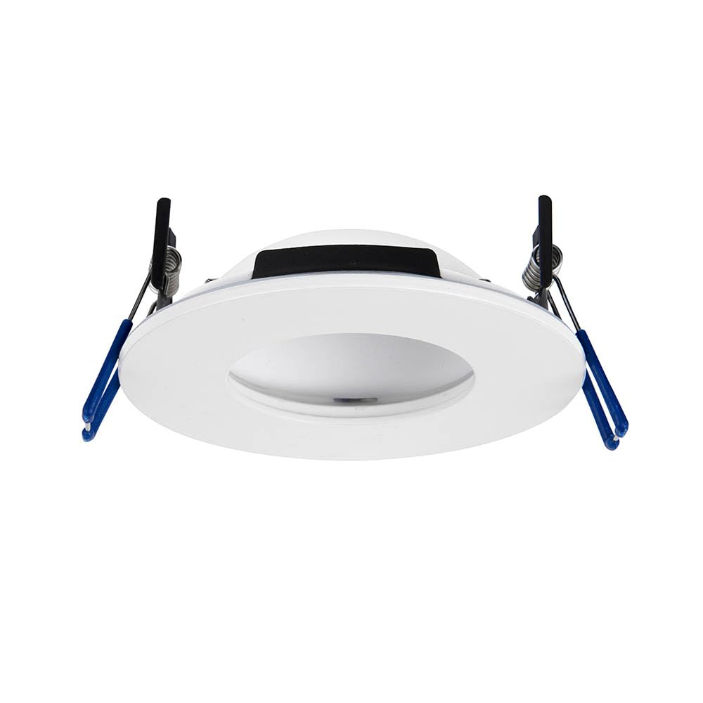 Saxby Orbitalpro 4CCT 9W Recessed Downlight Matt White Paint IP65
