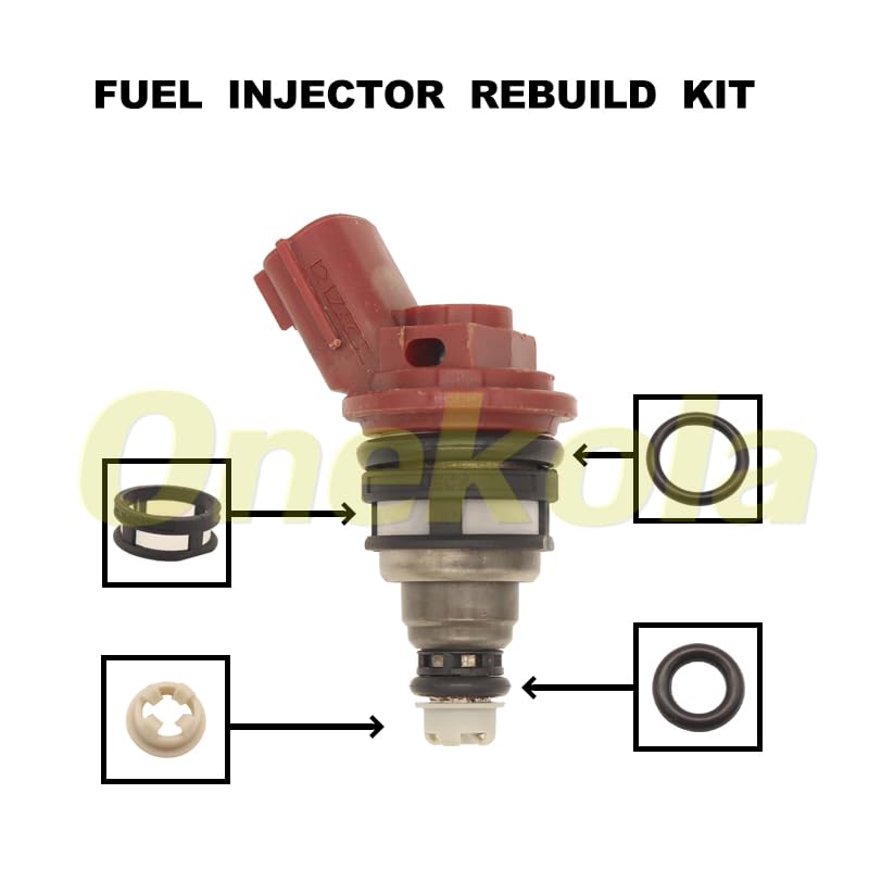Fuel Injector Seal O-Ring Kit Seals Filters For Nissan Altima Infiniti 3.0L Z32 SR20 Sentra 91-93 16600-53J01 16600-53J03 A46-00 - (Color: 20 set)