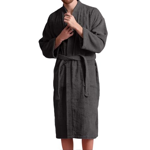 DECODEKO Albornoz Mujer y Hombre - 100% Algodón Premium 450 gr/m², Ultra Suave y Altamente Absorbente, Albornoz Unisex para Baño, Ducha, Spa, Piscina y Gimnasio, Regalo para Fiestas y Cumpleaños