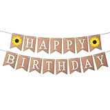 Sunflower Themed Birthday Banner & Sign - Perfect for Kids Parties & Baby Showers