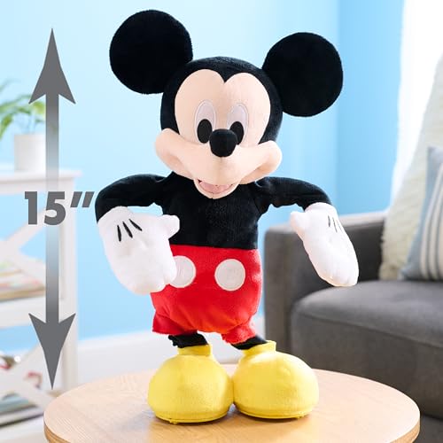 Disney Junior Mickey Mouse Hot Diggity Dance Mickey Feature Plush Stuffed Animal, Motion, Sounds, and Games, Kids Toys for Ages 3 Up by Just Play by Disney - Image 2
