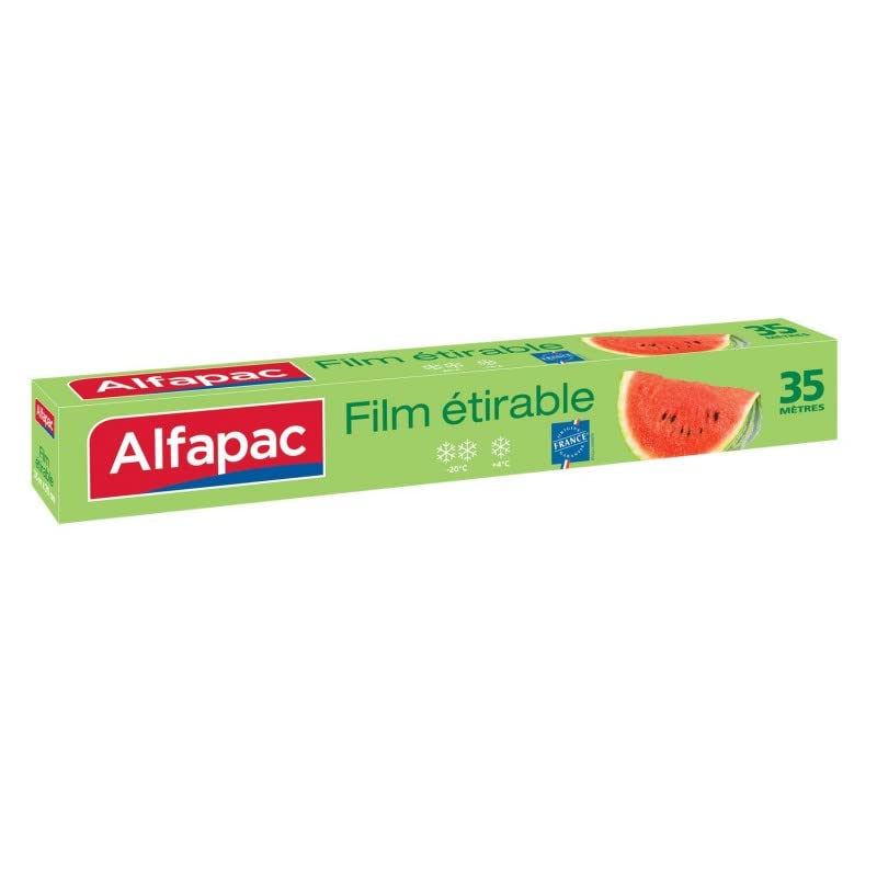 Film Étirable 35M ALFAPAC ultra adhérent, lot de 4 pour protection hermétique