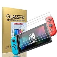LEPEYMDA 3 Pack Screen Protector Designed for Nintendo Switch OLED Model 2021 & 2023,9H Hardness HD Tempered Glass for Switch OLED 7'' Anti Scratch Bubble Free Ultra Resistant Easy Installation/Anti-Scratch