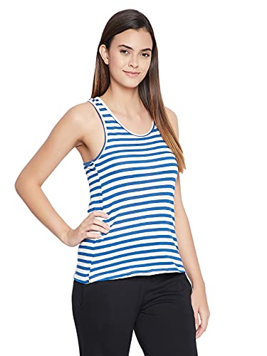 Image of Clovia Women's Cotton Graphic Print Camisole - Blue