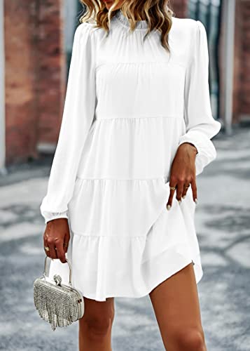 Image of KIRUNDO Women's 2026 Fall Long Sleeve Baby Doll Dresses