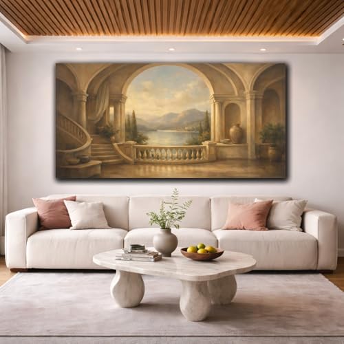 Canvas lake vista horizontal 50x25cm pour habiller un mur vide - 4
