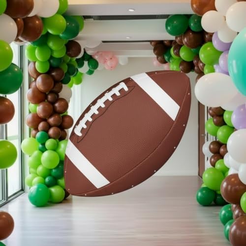 Moukeren 79 Inch Football Cutouts Backdrop Banner Party Football Senior Night Banner 2026 Decorations Large Sport Themed Parties Backdrop for Sports Game Birthday Party Decorations Photo Supplies