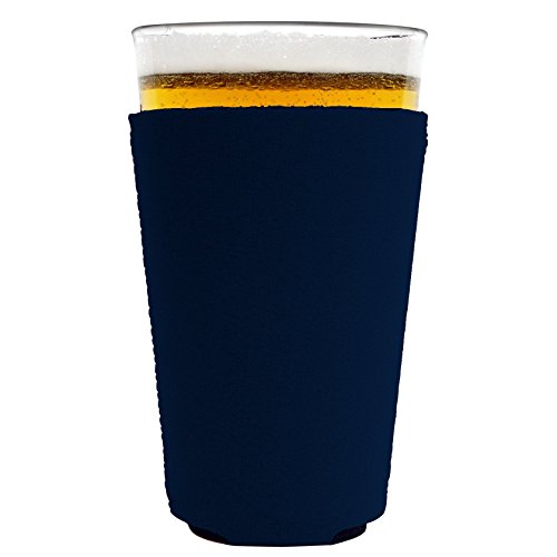 Blank Neoprene Pint Glass Coolie (1, Navy Blue)