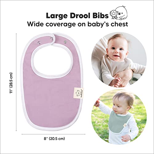 Keababies 8-Pack Baby Bibs For Boys, Girls And 8-Pack Organic Baby Bibs For Girls & Boys - Pull-On Bibs For Baby Girl, Baby Boy - Teething Baby Bibs For Boy, Girl - Baby Girl Bib - Newborn Bibs #TOP5