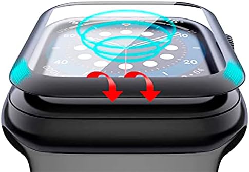 Kit 2x Películas 5D Bordas Anti Riscos Compatível com Apple Watch + Kit Aplicação (40mm)