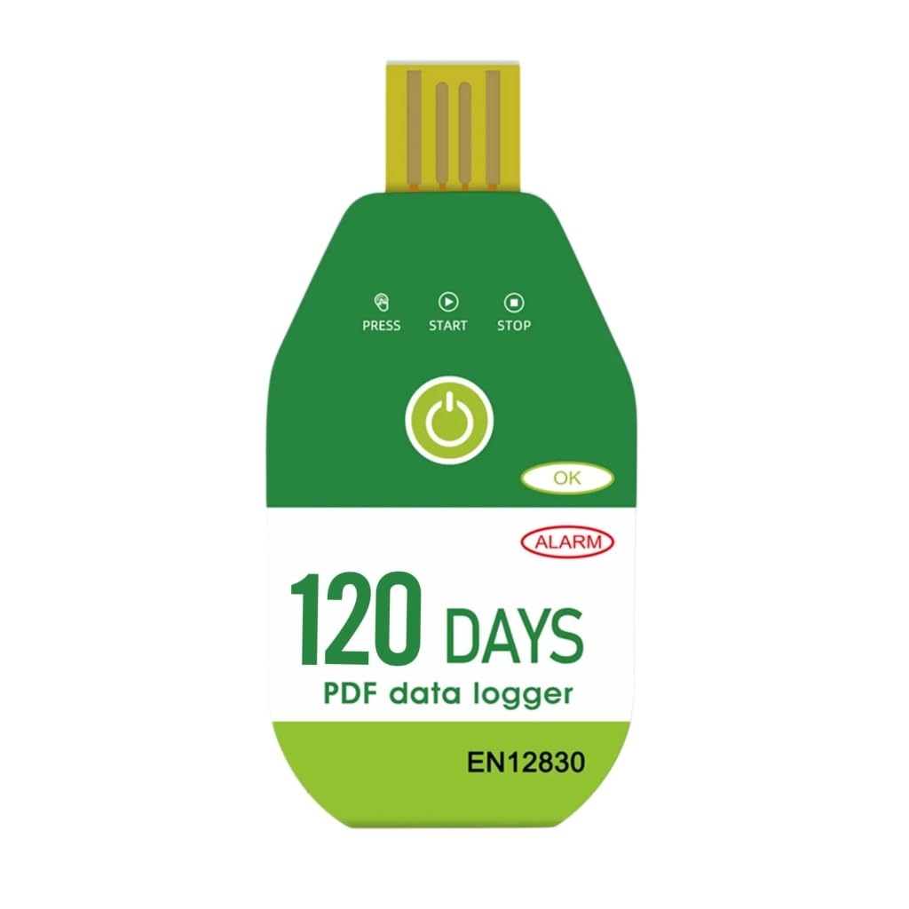 USB Temperature Data Logger Thermometers Recorder 60/90/120 Days Waterproof for Cold Chain and Laboratory Use