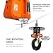 SENKEYFE PRO Power Electric Portable Hoist Winch, 30FT Electric Cable Hoist 1100LBS 1600W 110V/120V with 2 Wireless Remote Control Lifting Strap, Electric Hoist Lift Ceiling Winch for Lifting Towing