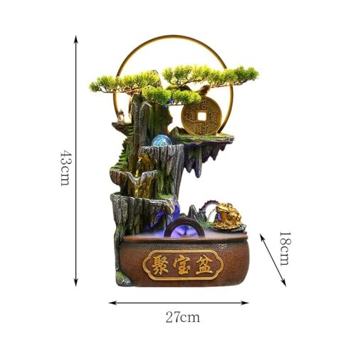 Fontaine d'eau de table d'intérieur en circulation pour salon et bureau