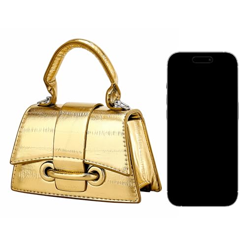 Image of Ayliss Micro Mini Crossbody Handbag Women's Purse Clutch Cute Mini Trendy Bag Top Handle PU Leather Shoulder Bag