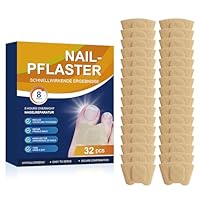 32 Fungal Nail Patches, Nagelpilz, Nagelpilz Pflaster,Toenail Correction Patch, Multi-Purpose Toenail Repair Pads, Toenail Patches For Damaged Nails And The Appearance Of Discoloured Nails